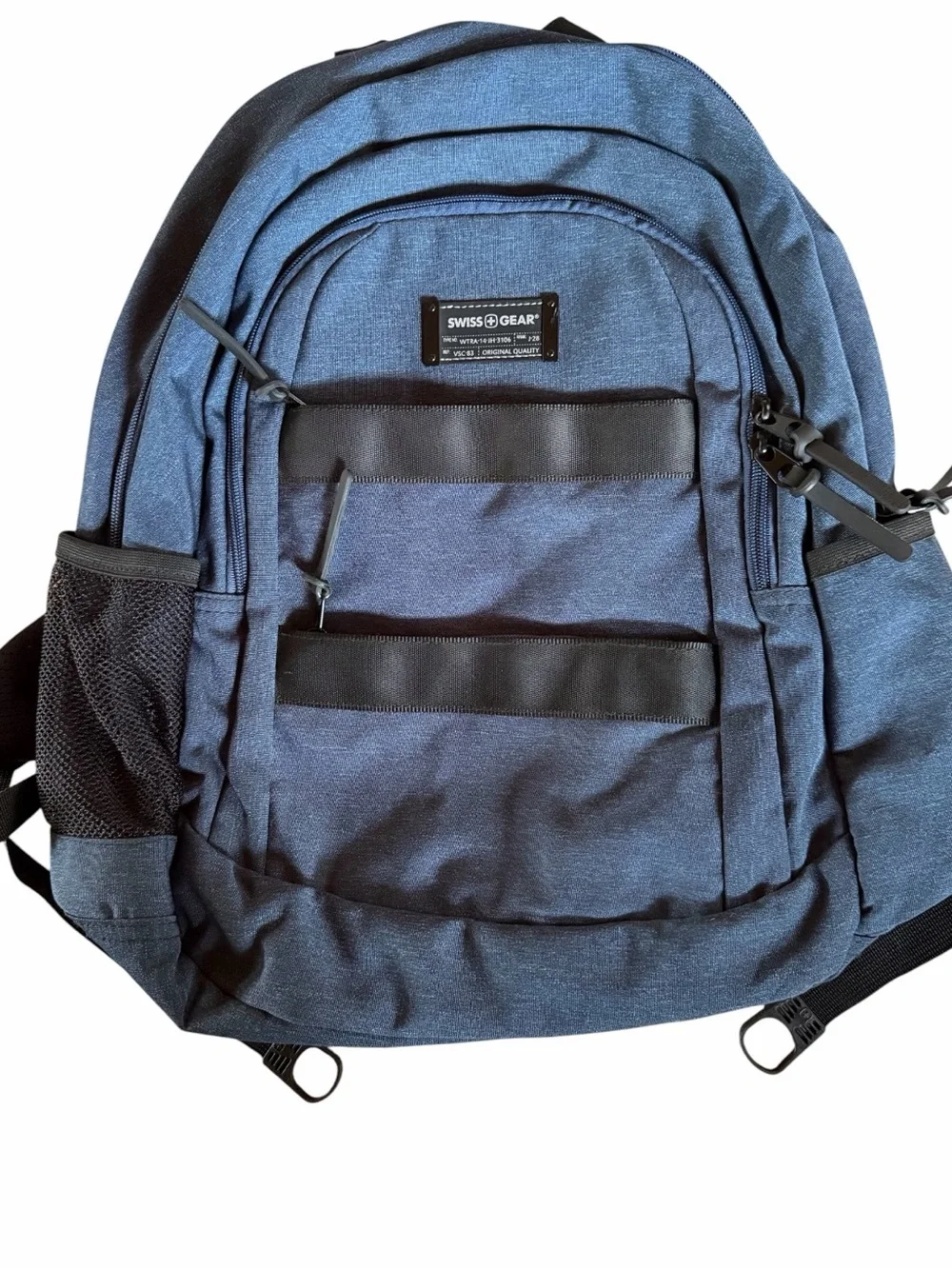 SwissGear Heathered Blue Men's Laptop Backpack - Durable Everyday Carry